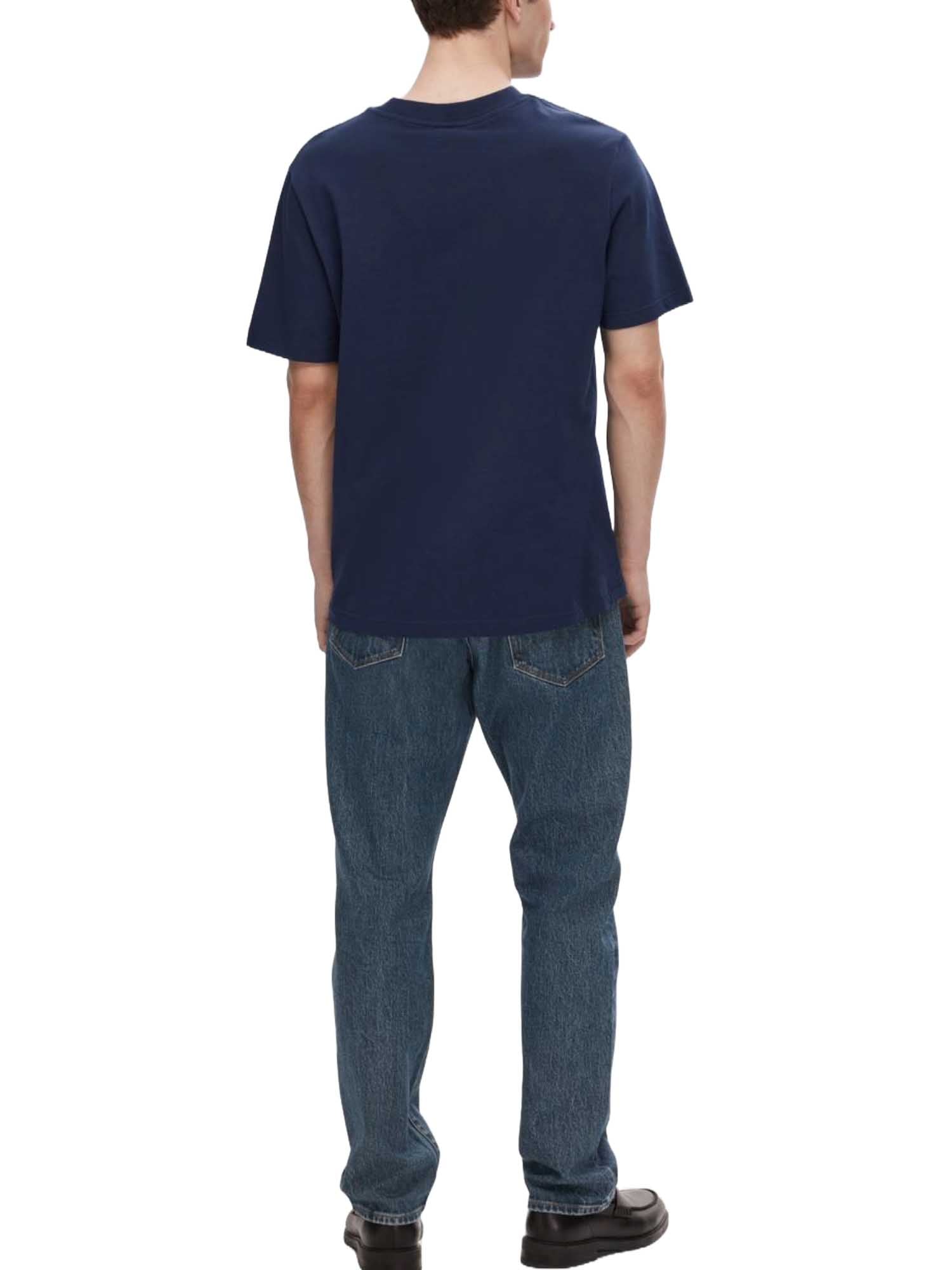 T-shirt Blu Selected Homme Black