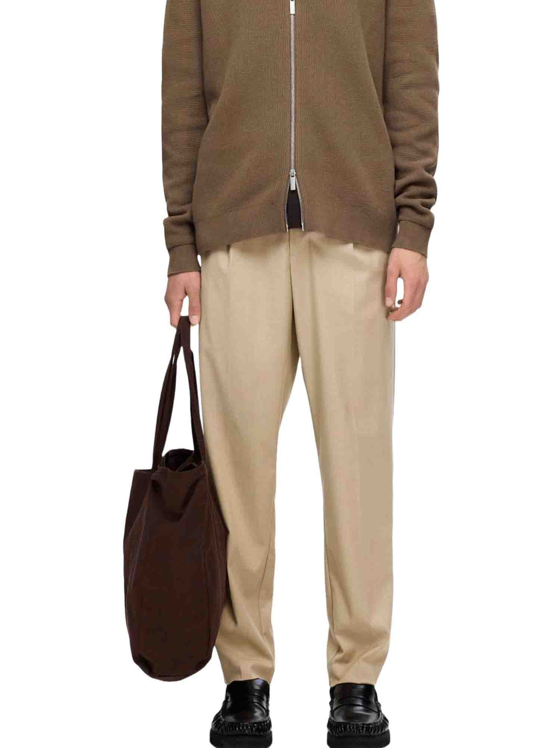 Pantaloni Beige Selected Homme Black