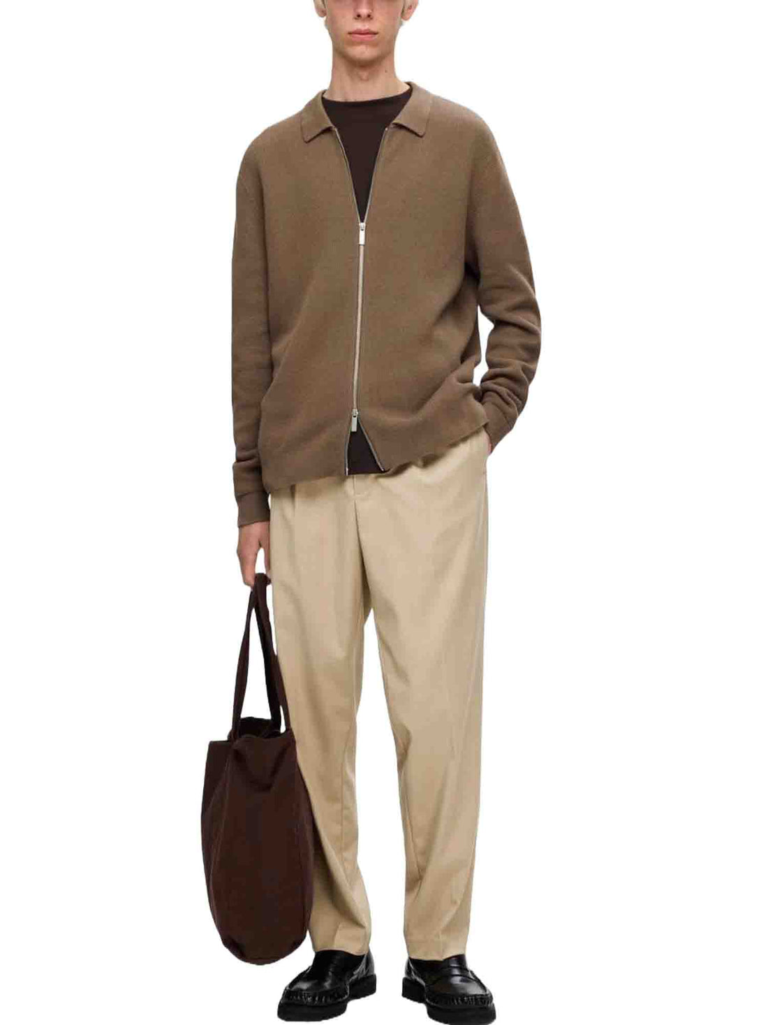 Pantaloni Beige Selected Homme Black