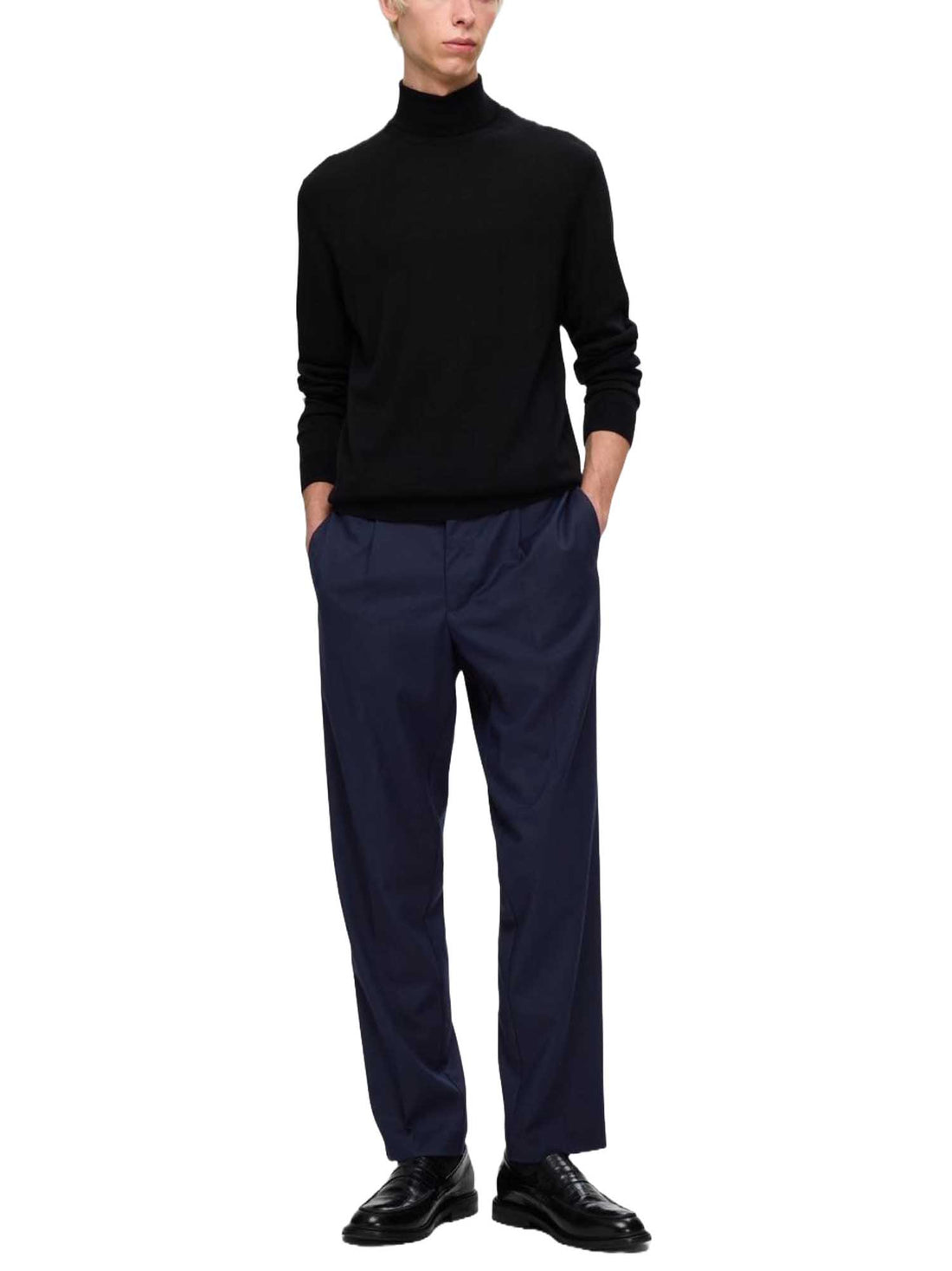 Pantaloni Blu Selected Homme Black