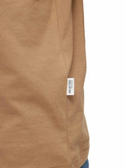 T-shirt Beige Selected Homme Black