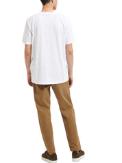 T-shirt Bianco Selected Homme Black