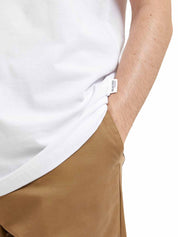 T-shirt Bianco Selected Homme Black