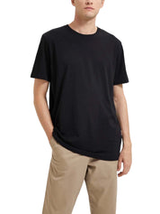 T-shirt Nero Selected Homme Black