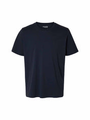 T-shirt Blu Selected Homme Black