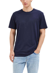 T-shirt Blu Selected Homme Black
