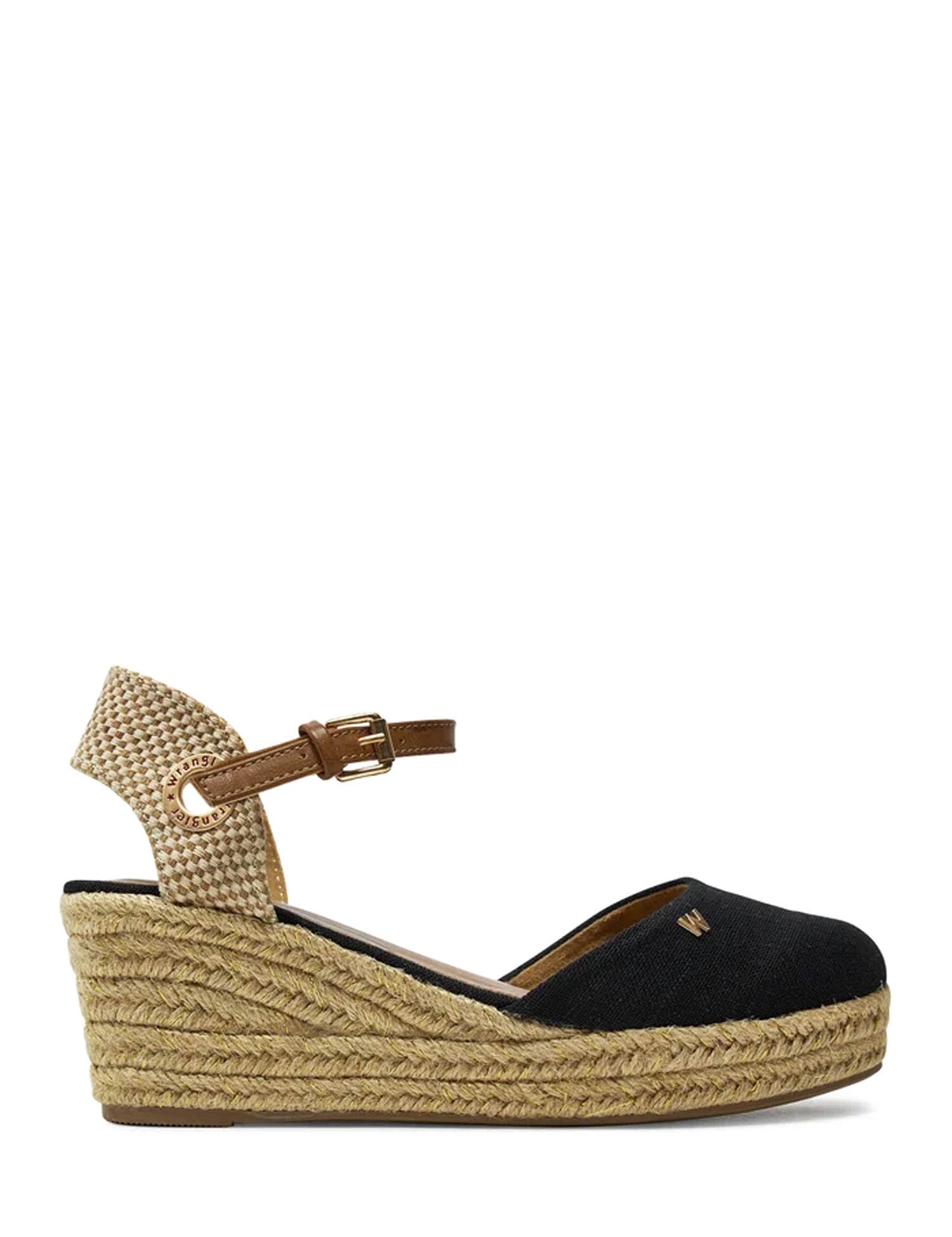 Sandali zeppa Nero Wrangler