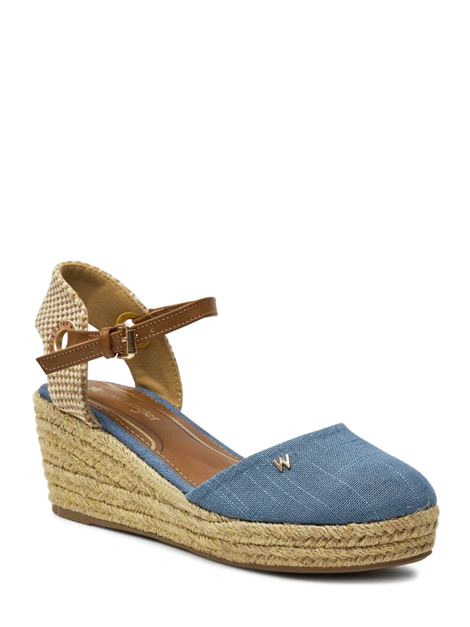 Sandali zeppa Blu Wrangler