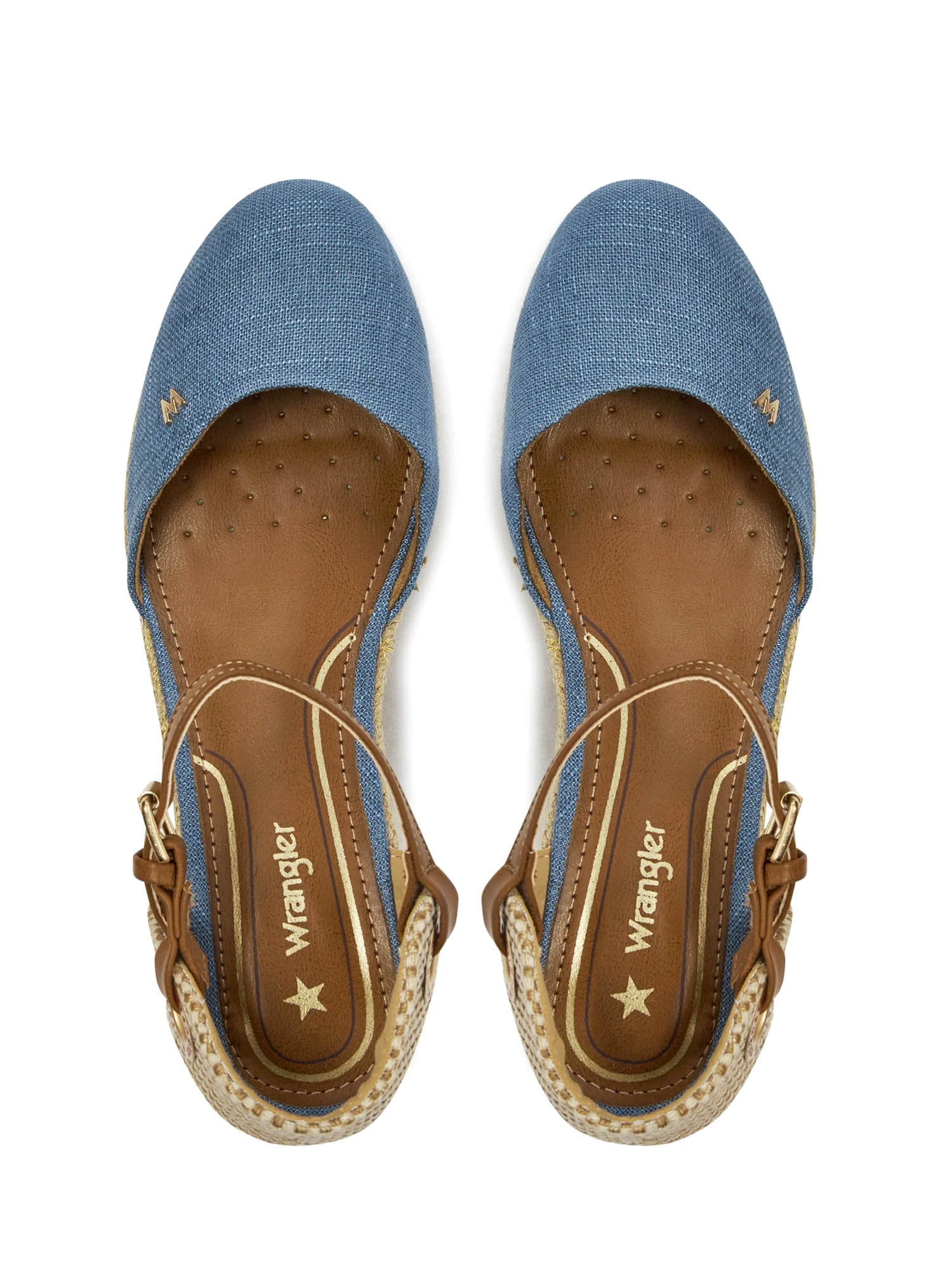 Sandali zeppa Blu Wrangler
