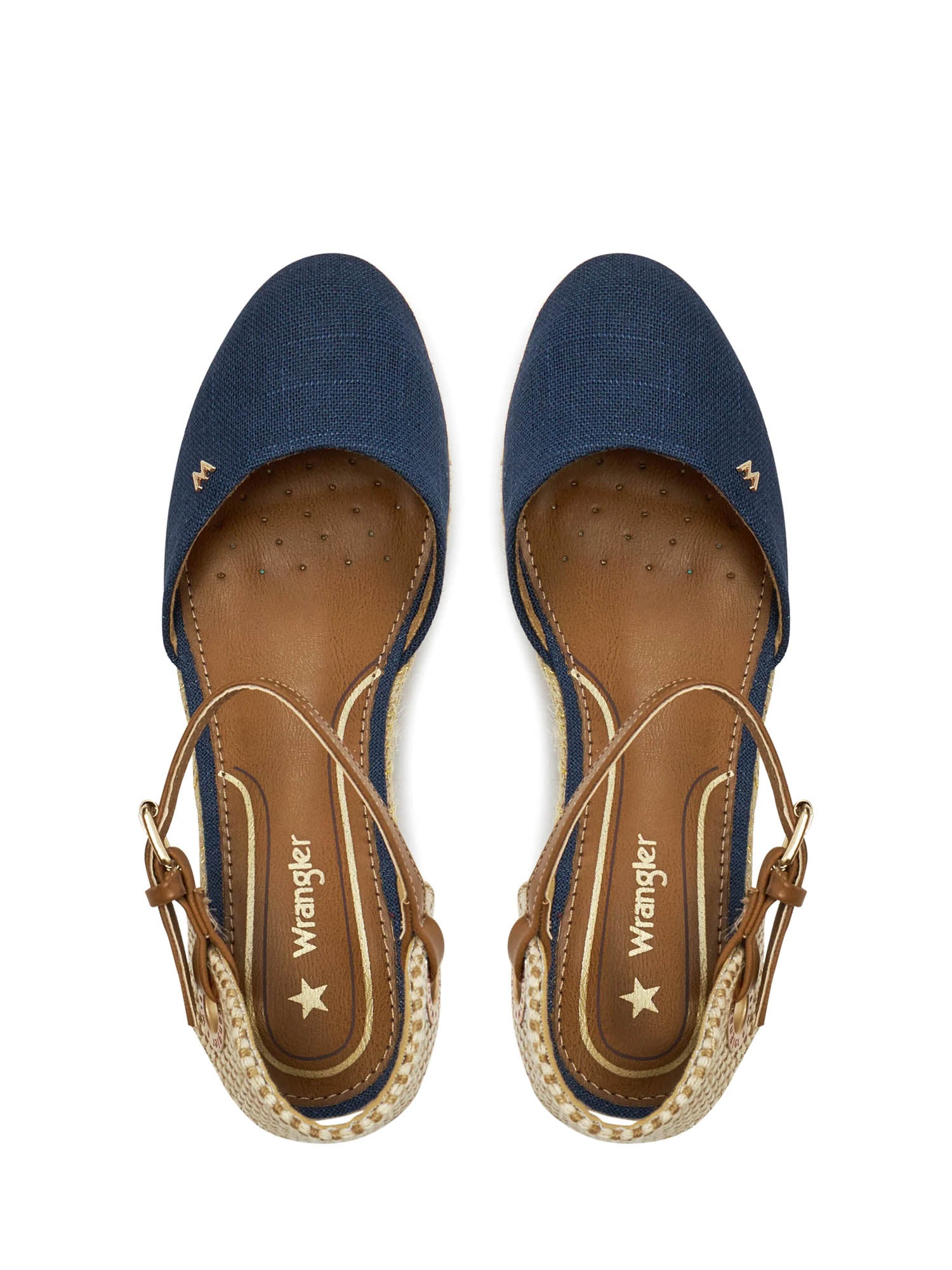 Sandali zeppa Blu Scuro Wrangler