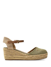 Sandali zeppa Verde Wrangler