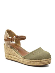 Sandali zeppa Verde Wrangler