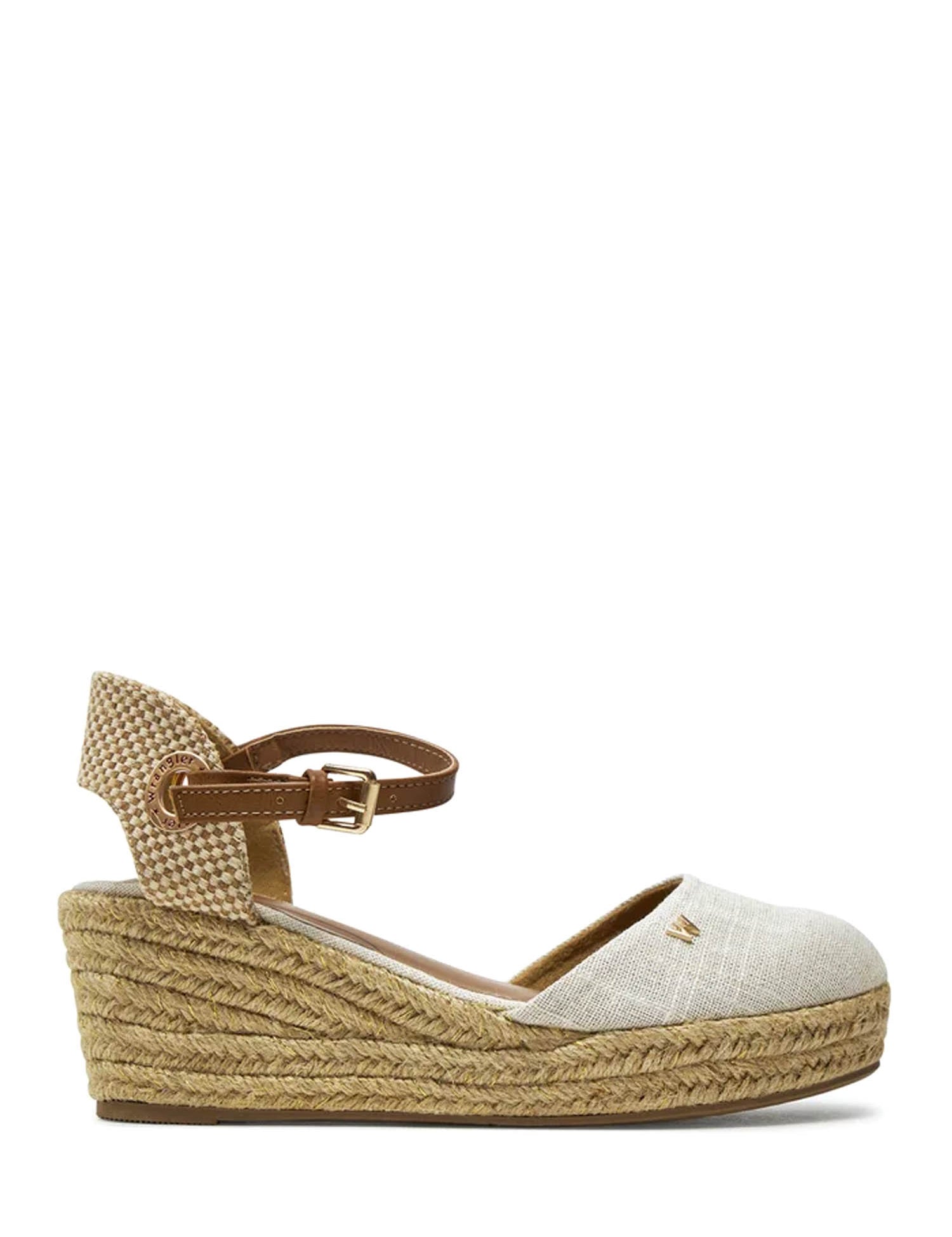 Sandali zeppa Bianco Wrangler