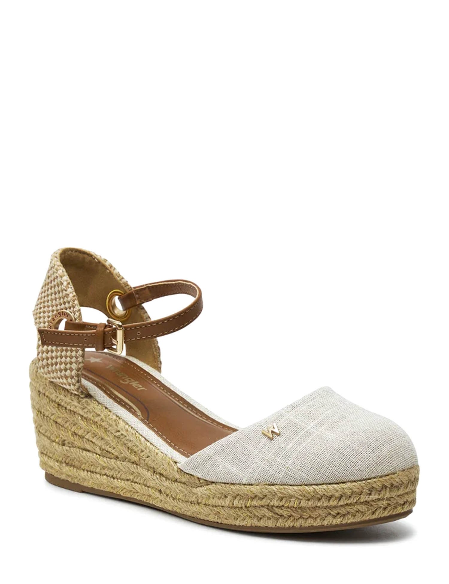 Sandali zeppa Bianco Wrangler