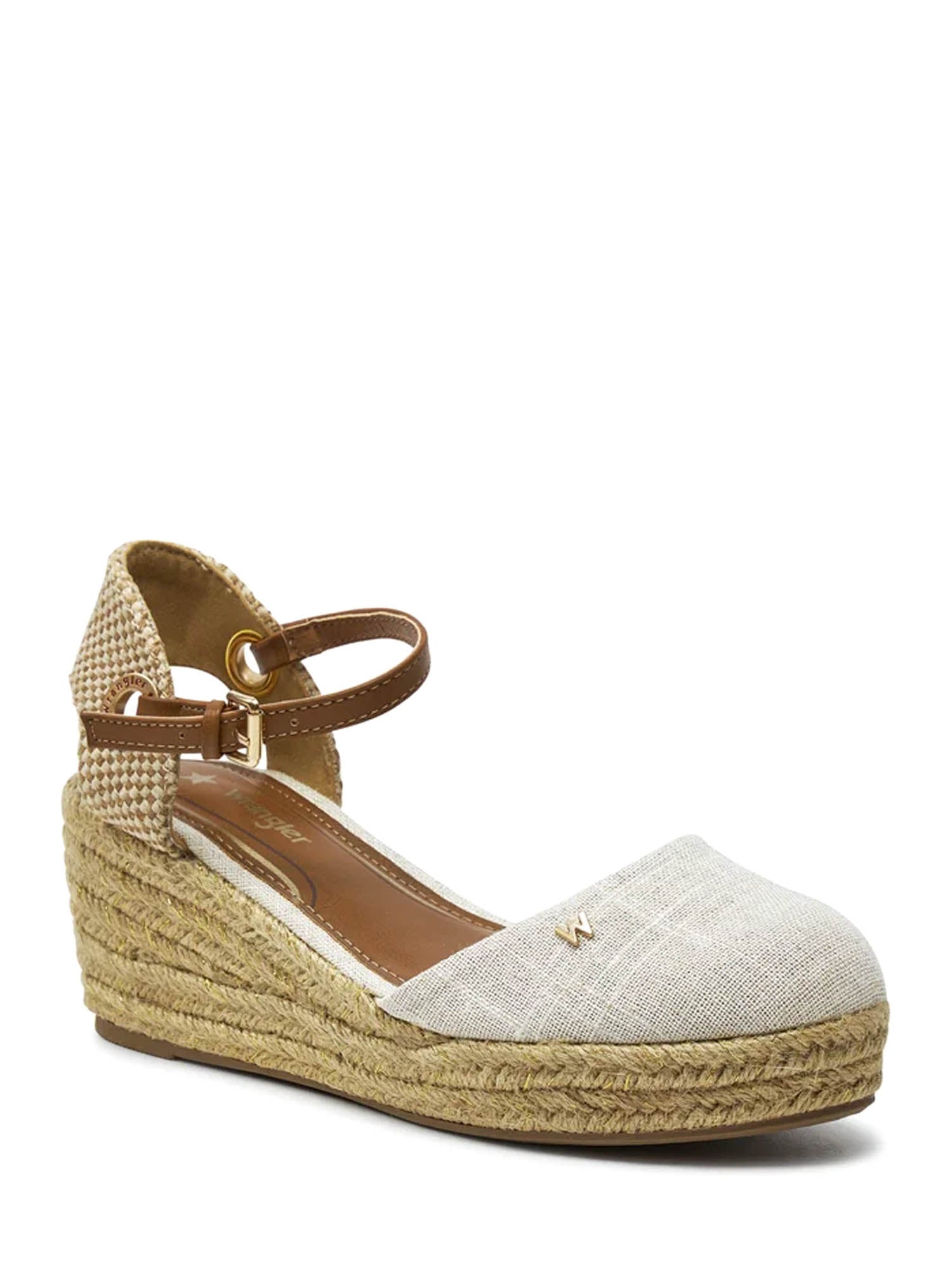 Sandali zeppa Bianco Wrangler