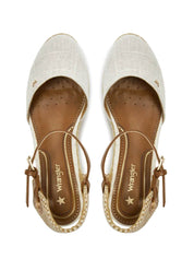 Sandali zeppa Bianco Wrangler