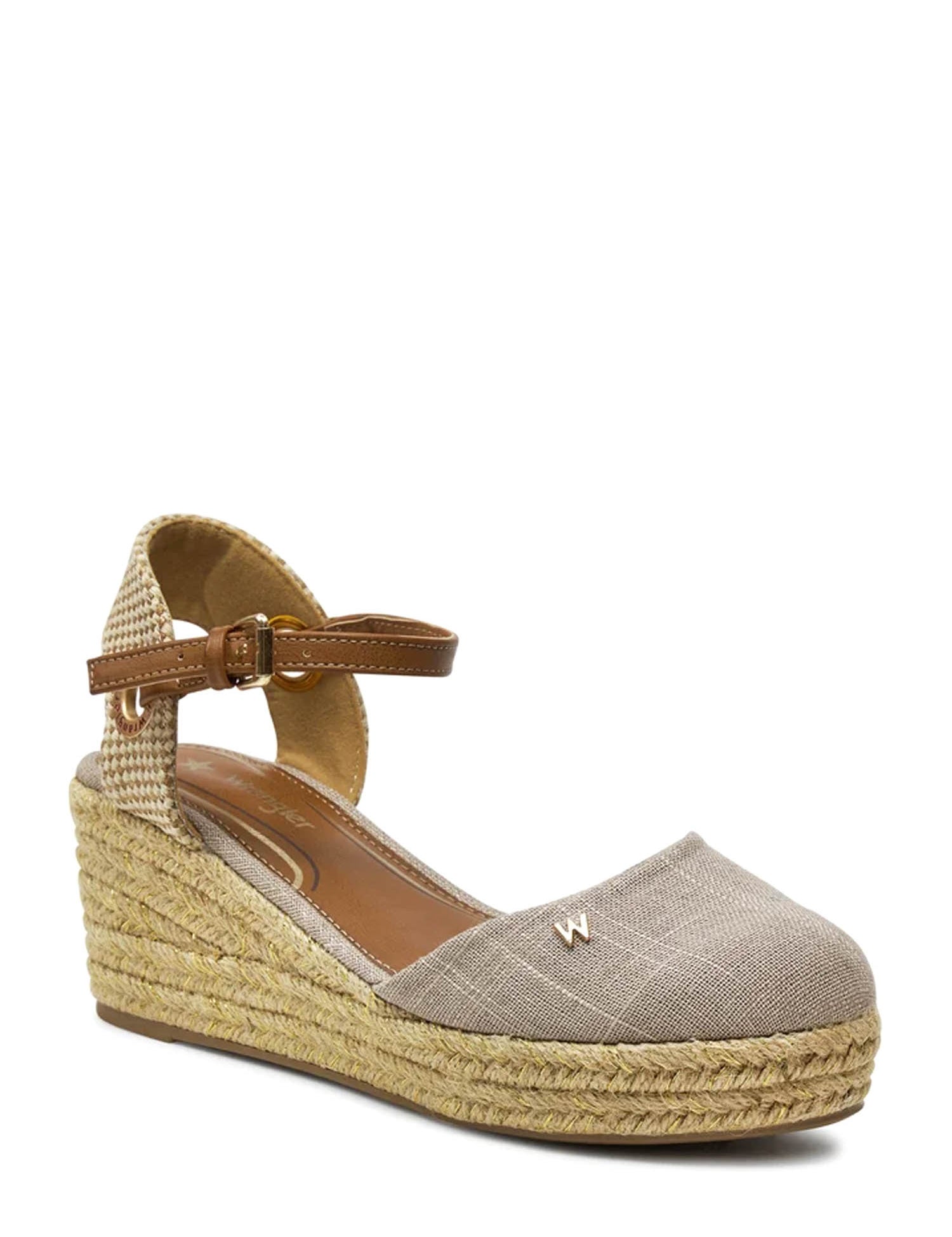 Sandali zeppa Beige Wrangler