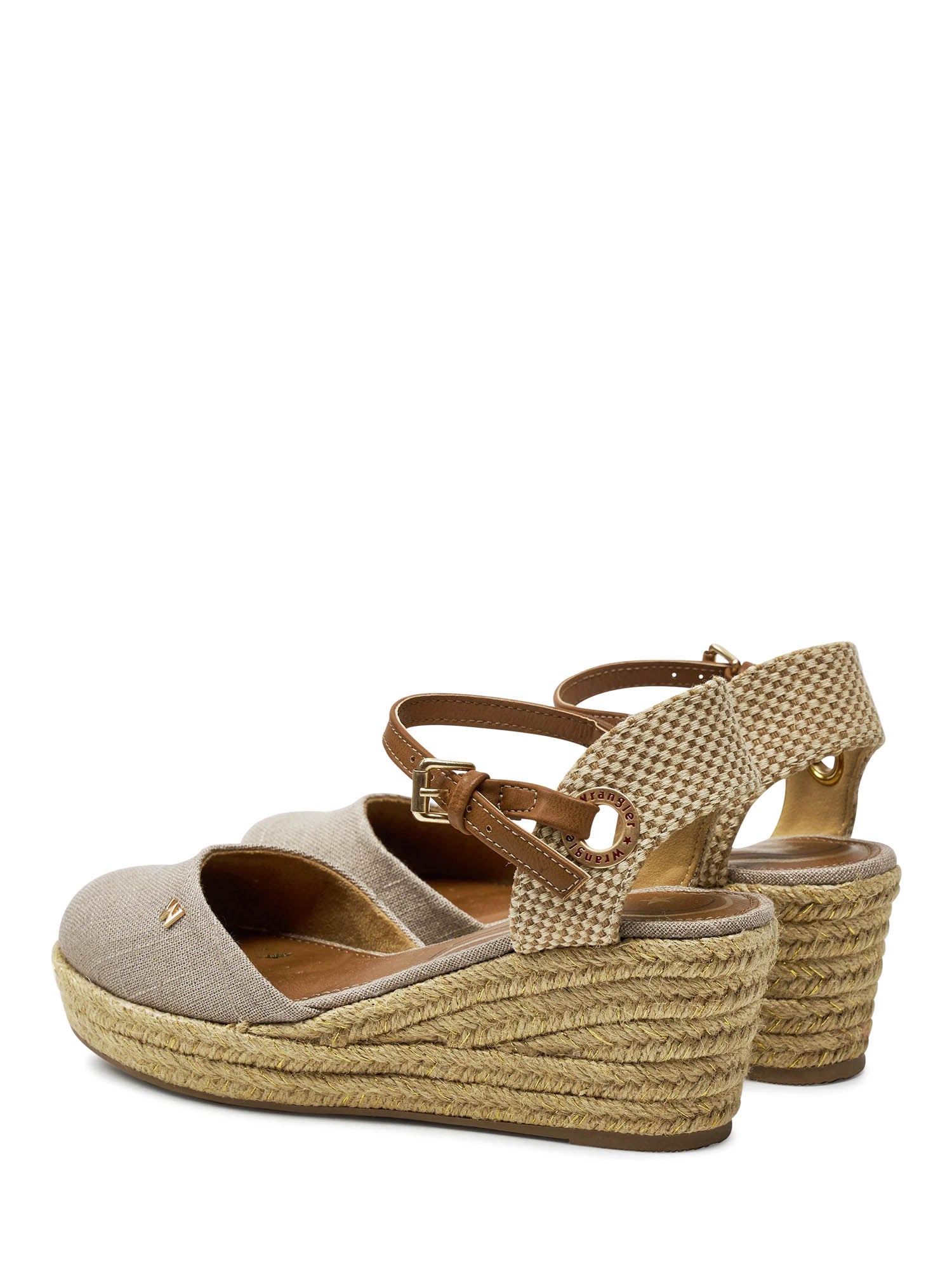 Sandali zeppa Beige Wrangler