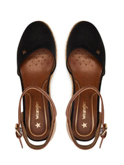 Sandali zeppa Nero Wrangler