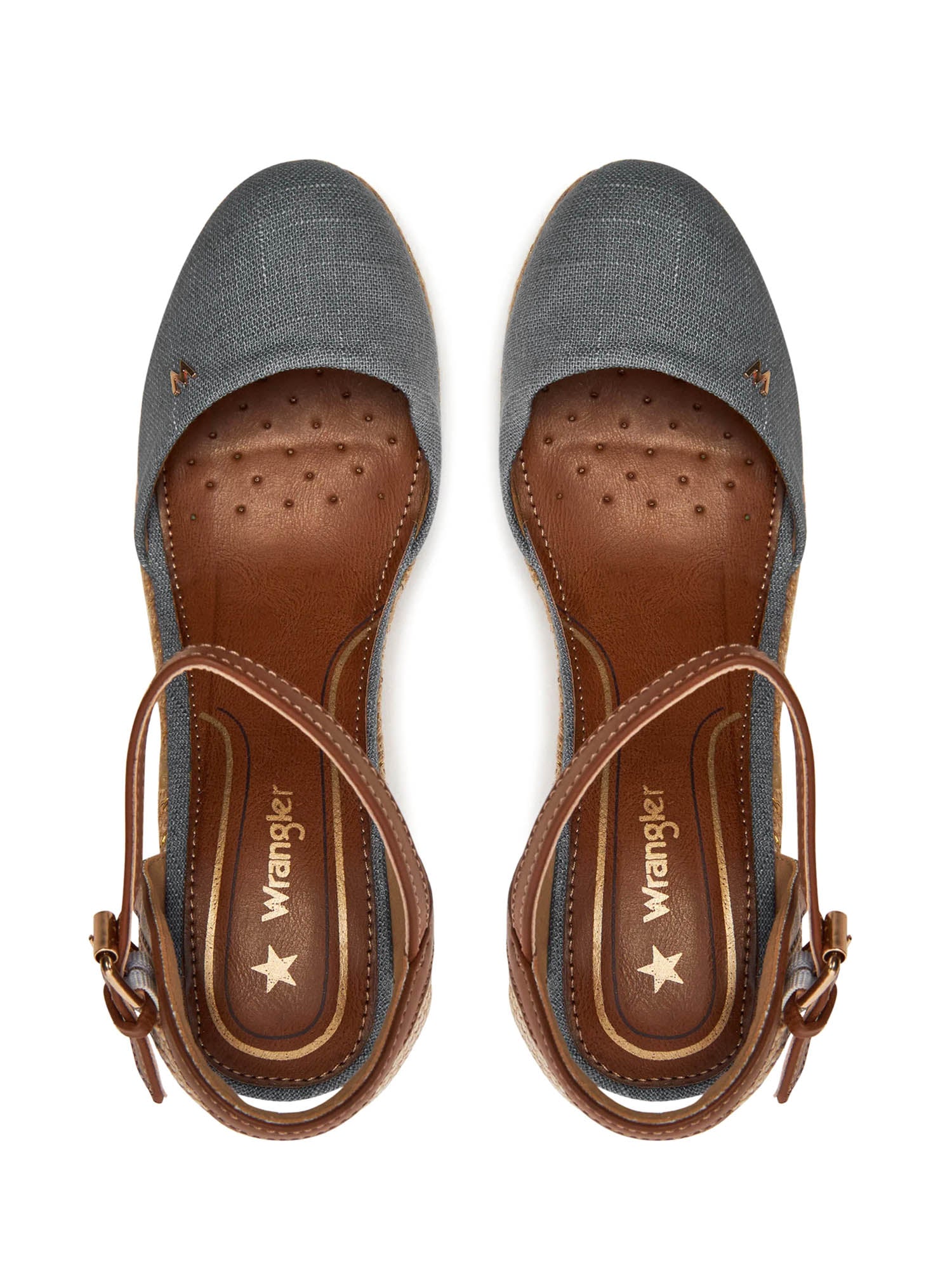 Sandali zeppa Blu Wrangler