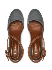 Sandali zeppa Blu Wrangler