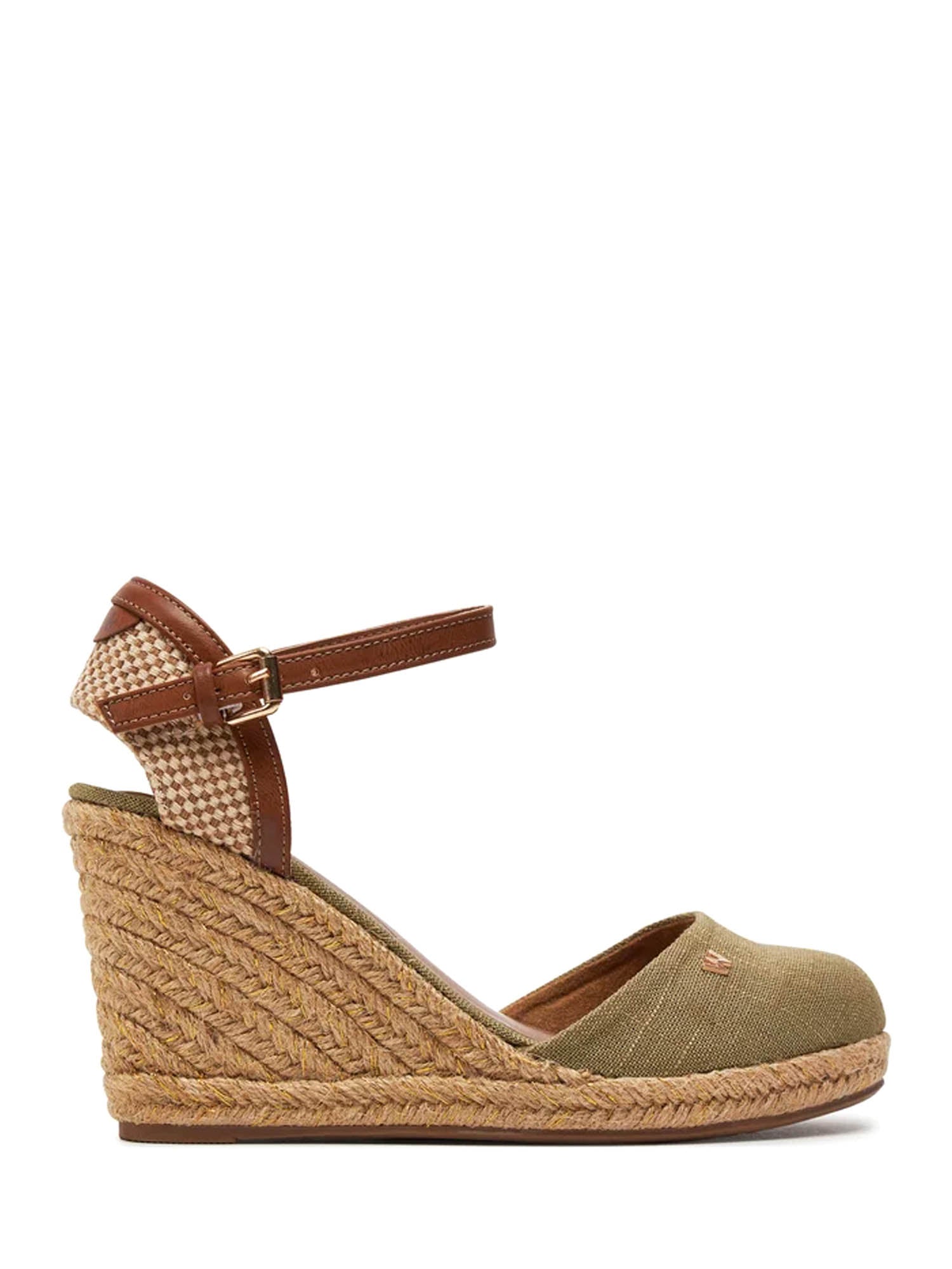 Sandali zeppa Verde Wrangler