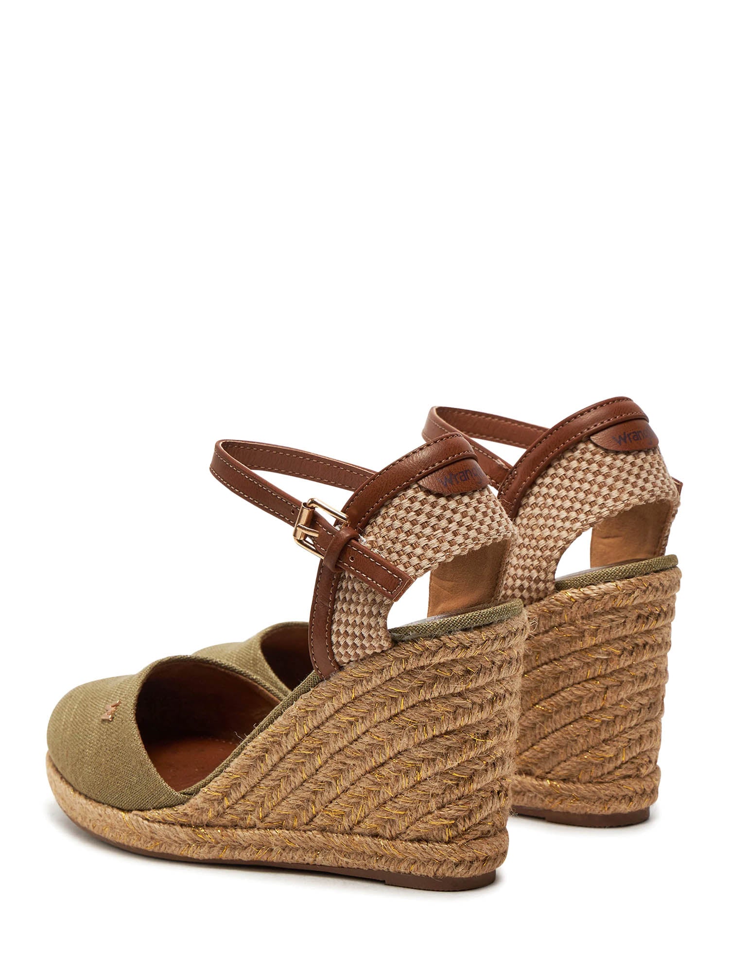 Sandali zeppa Verde Wrangler