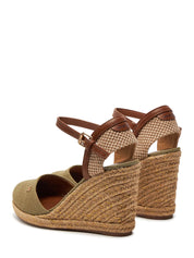 Sandali zeppa Verde Wrangler