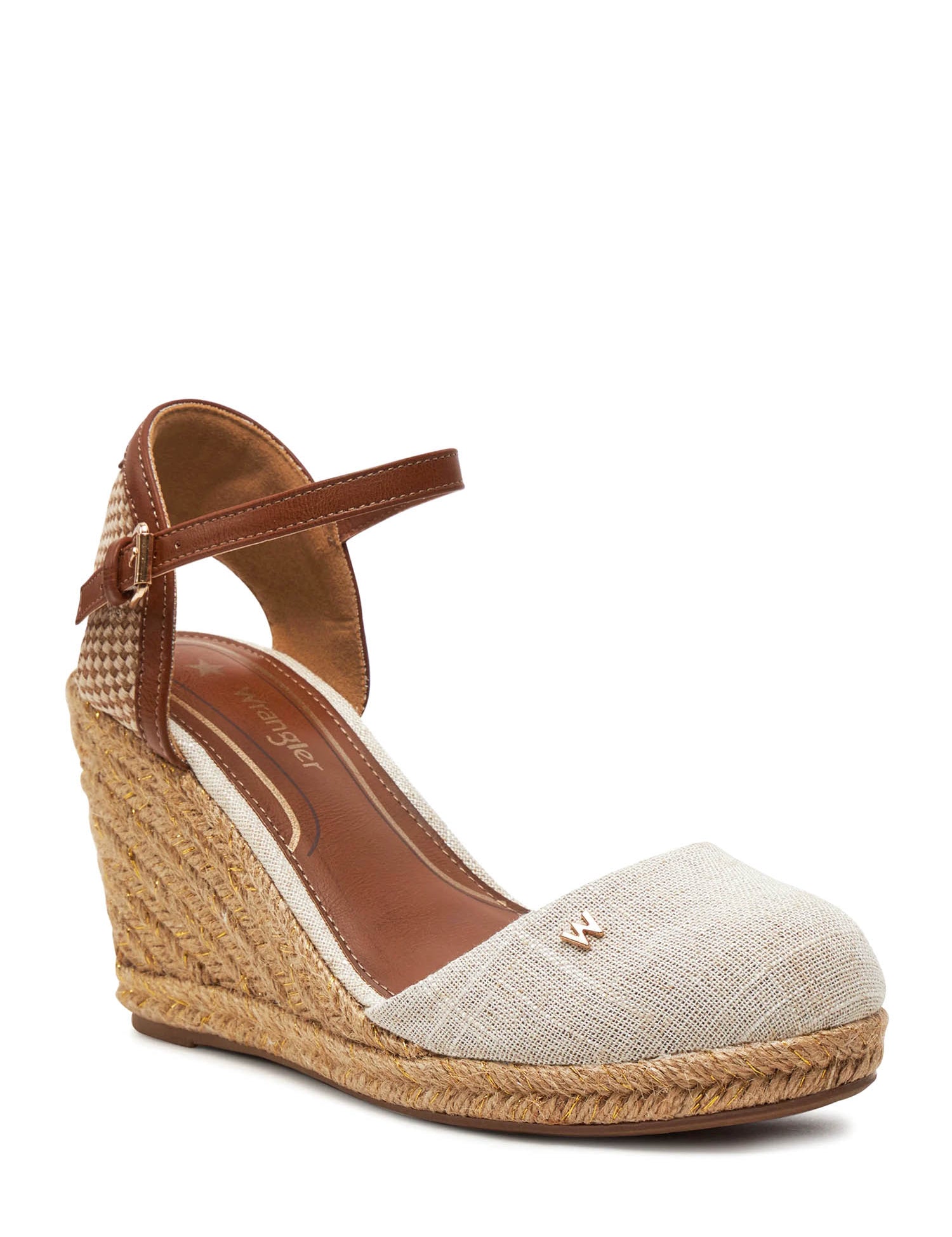 Sandali zeppa Bianco Wrangler