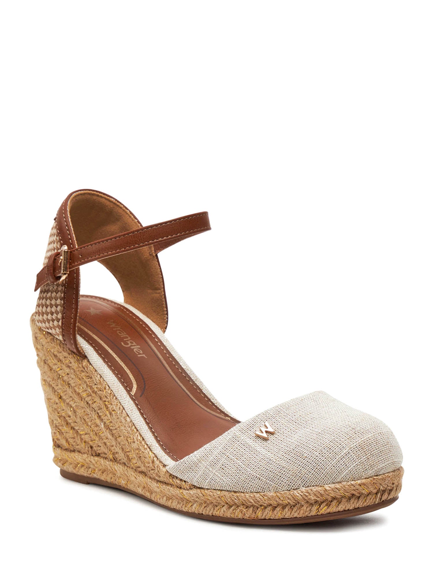 Sandali zeppa Bianco Wrangler