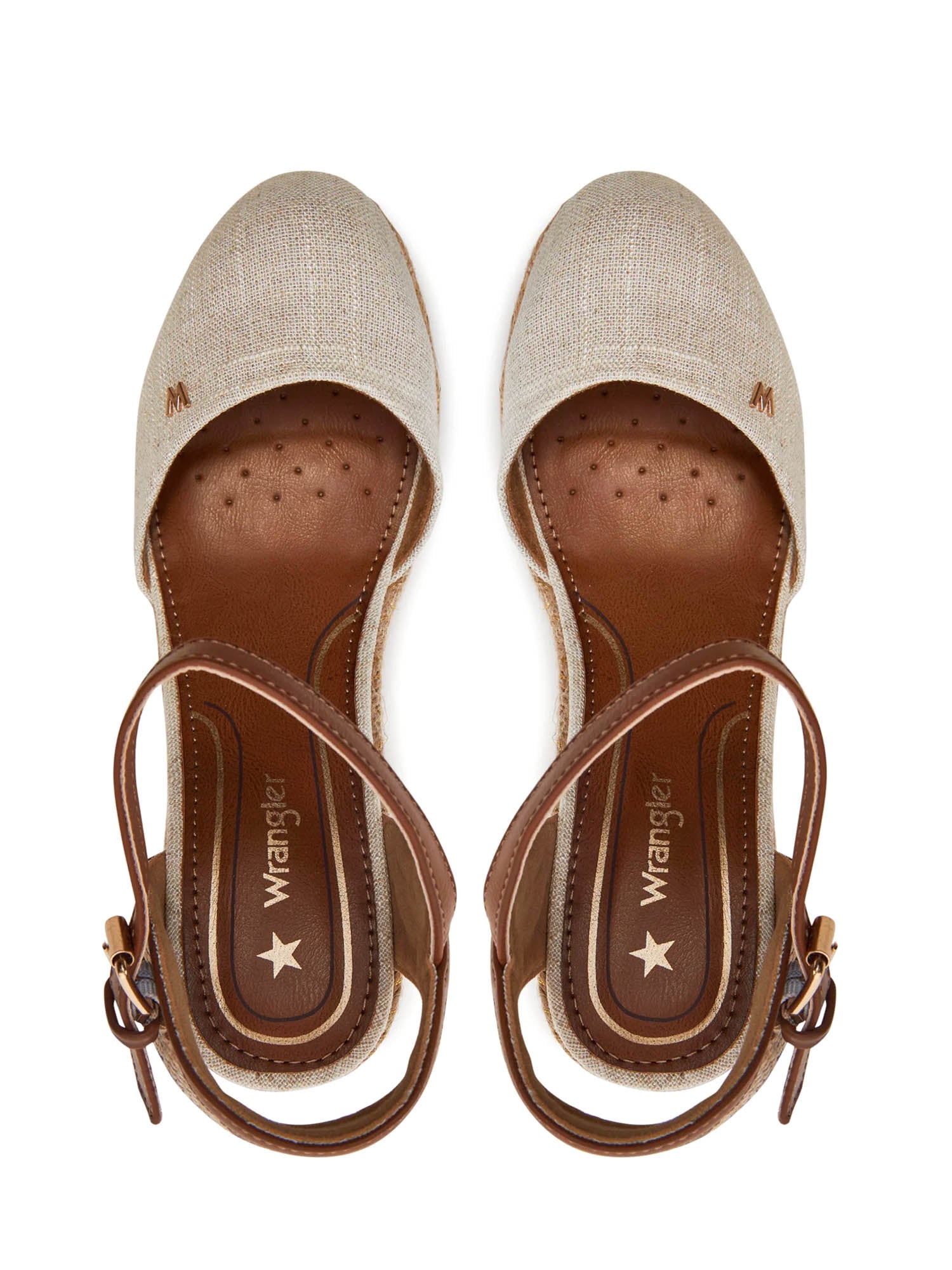 Sandali zeppa Bianco Wrangler