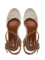 Sandali zeppa Bianco Wrangler