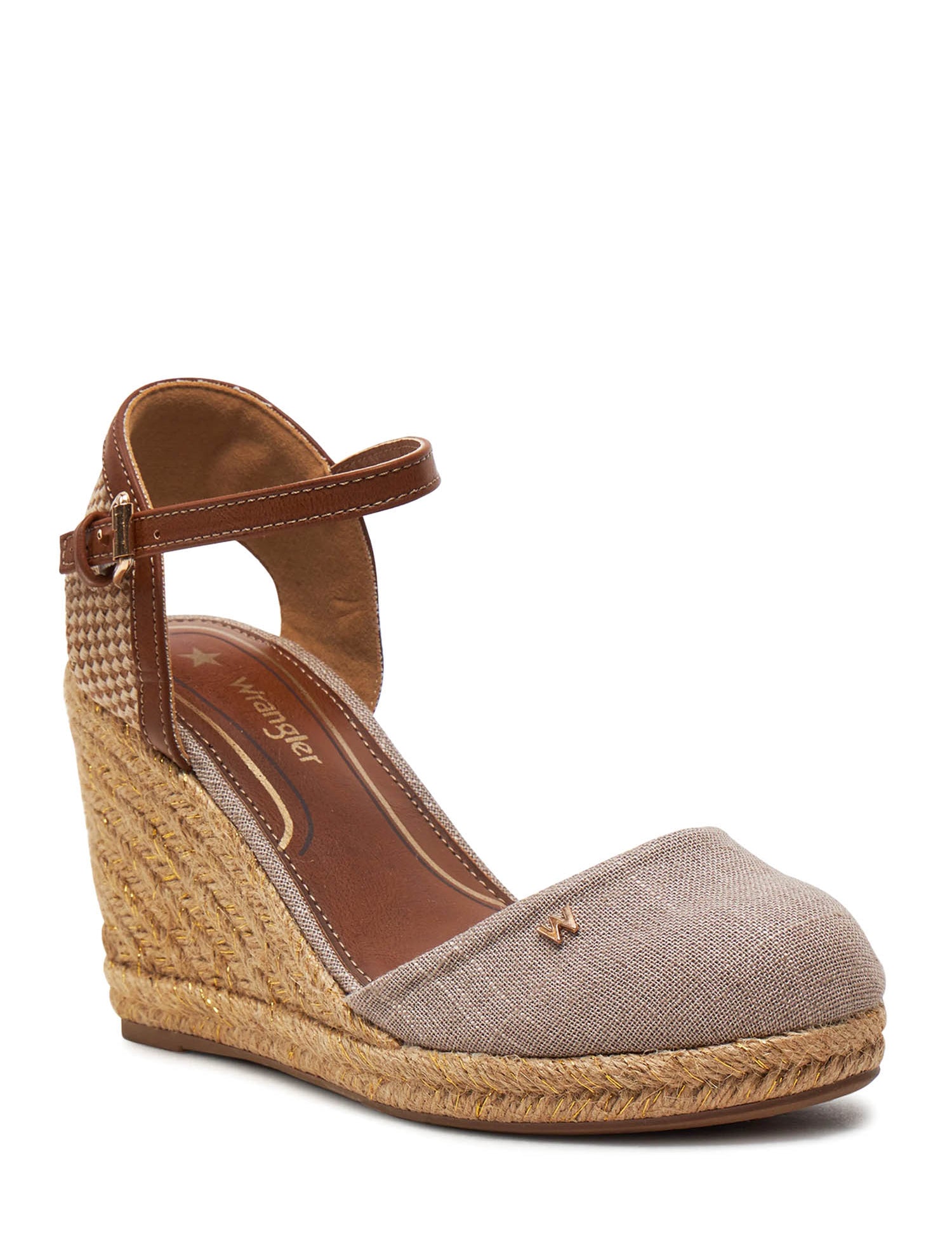 Sandali zeppa Grigio Wrangler