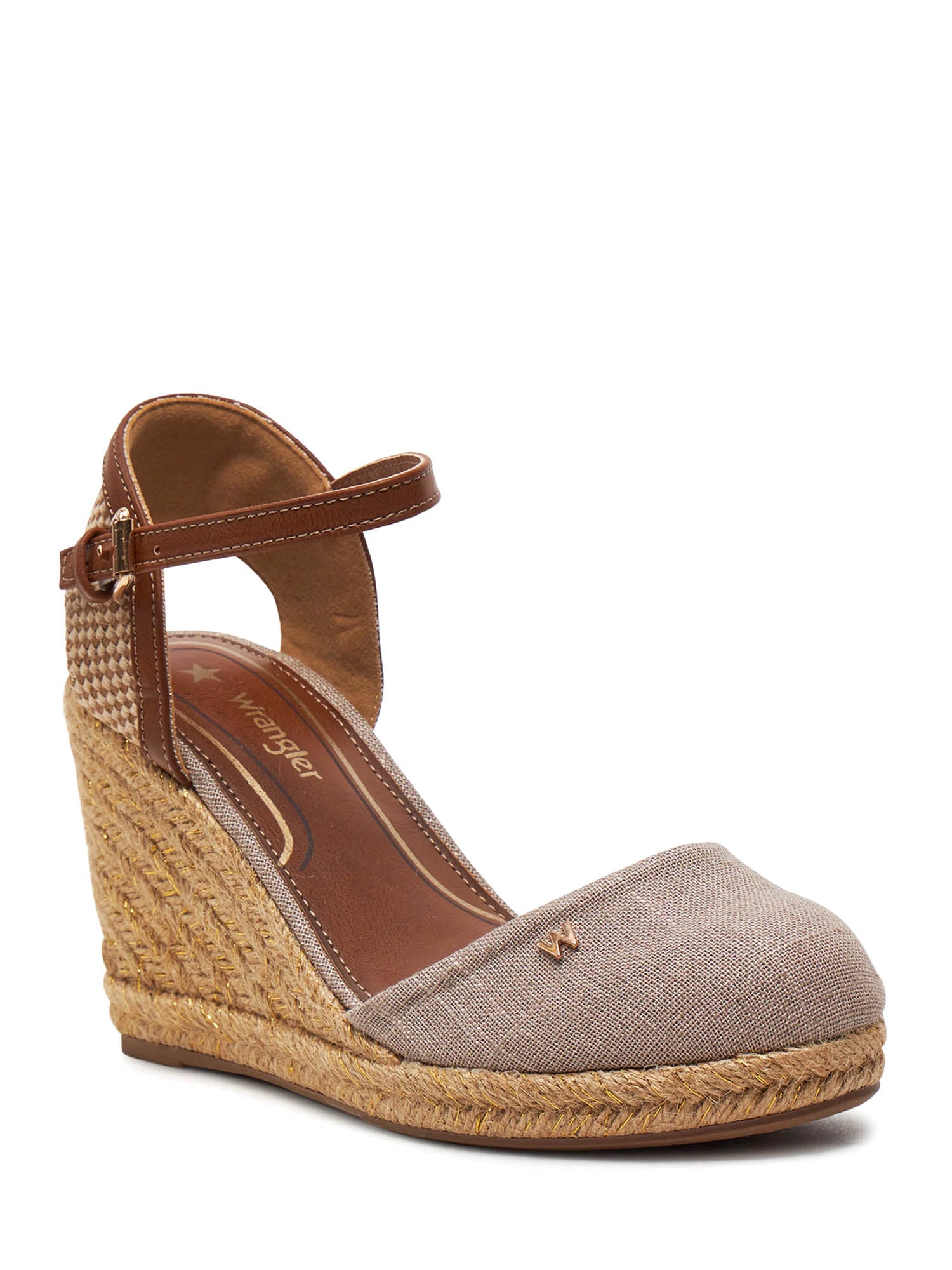 Sandali zeppa Grigio Wrangler