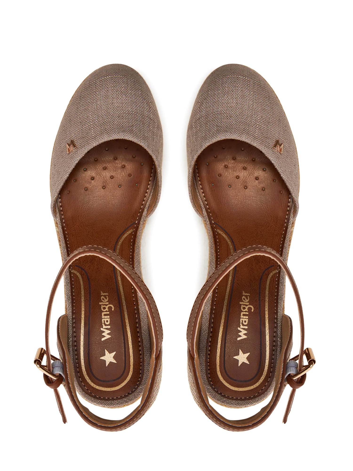 Sandali zeppa Grigio Wrangler