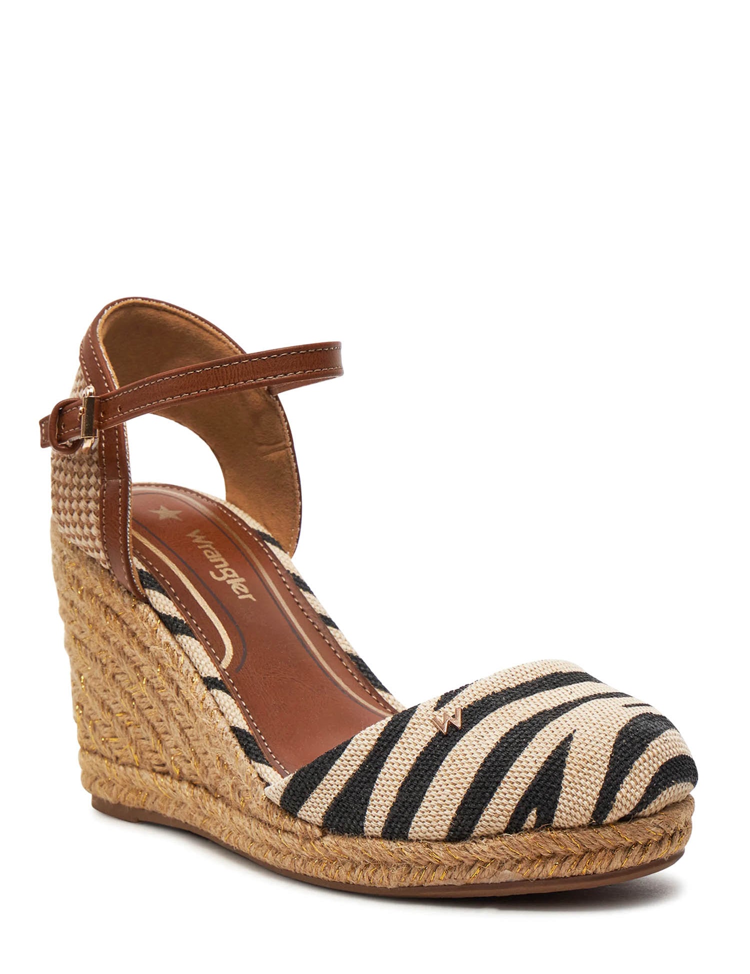 Sandali zeppa Beige Wrangler