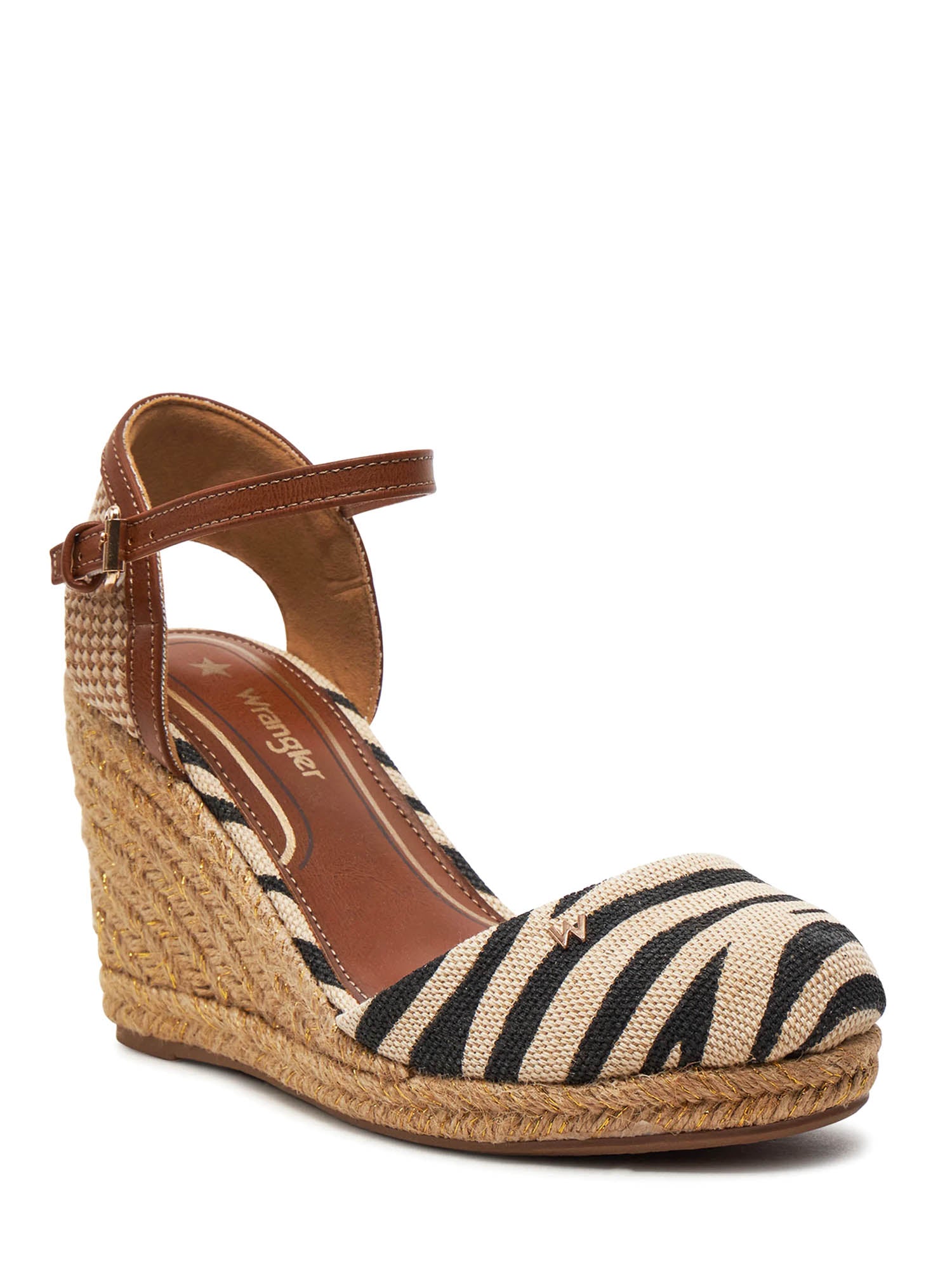 Sandali zeppa Beige Wrangler