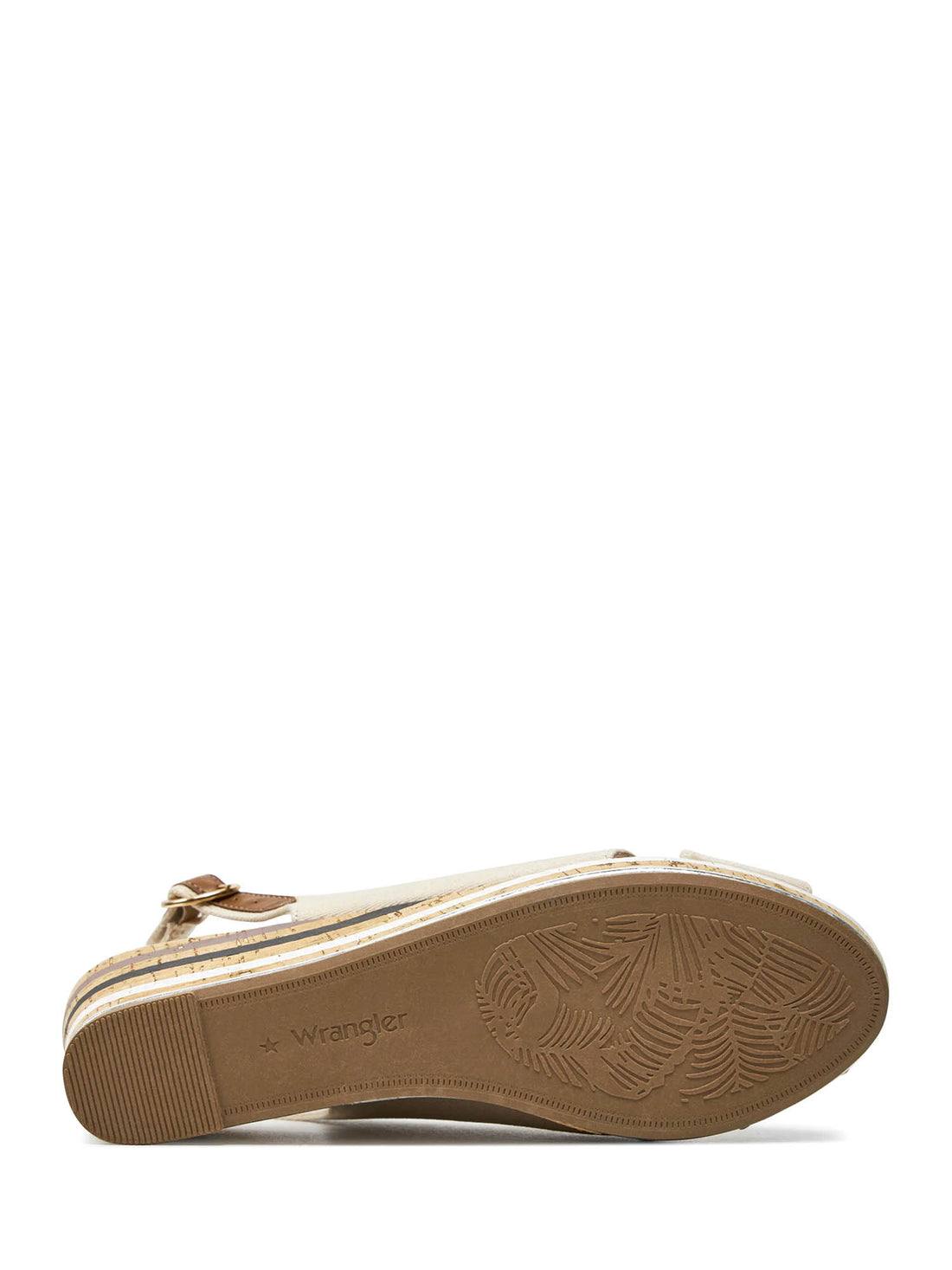 Sandali zeppa Beige Wrangler