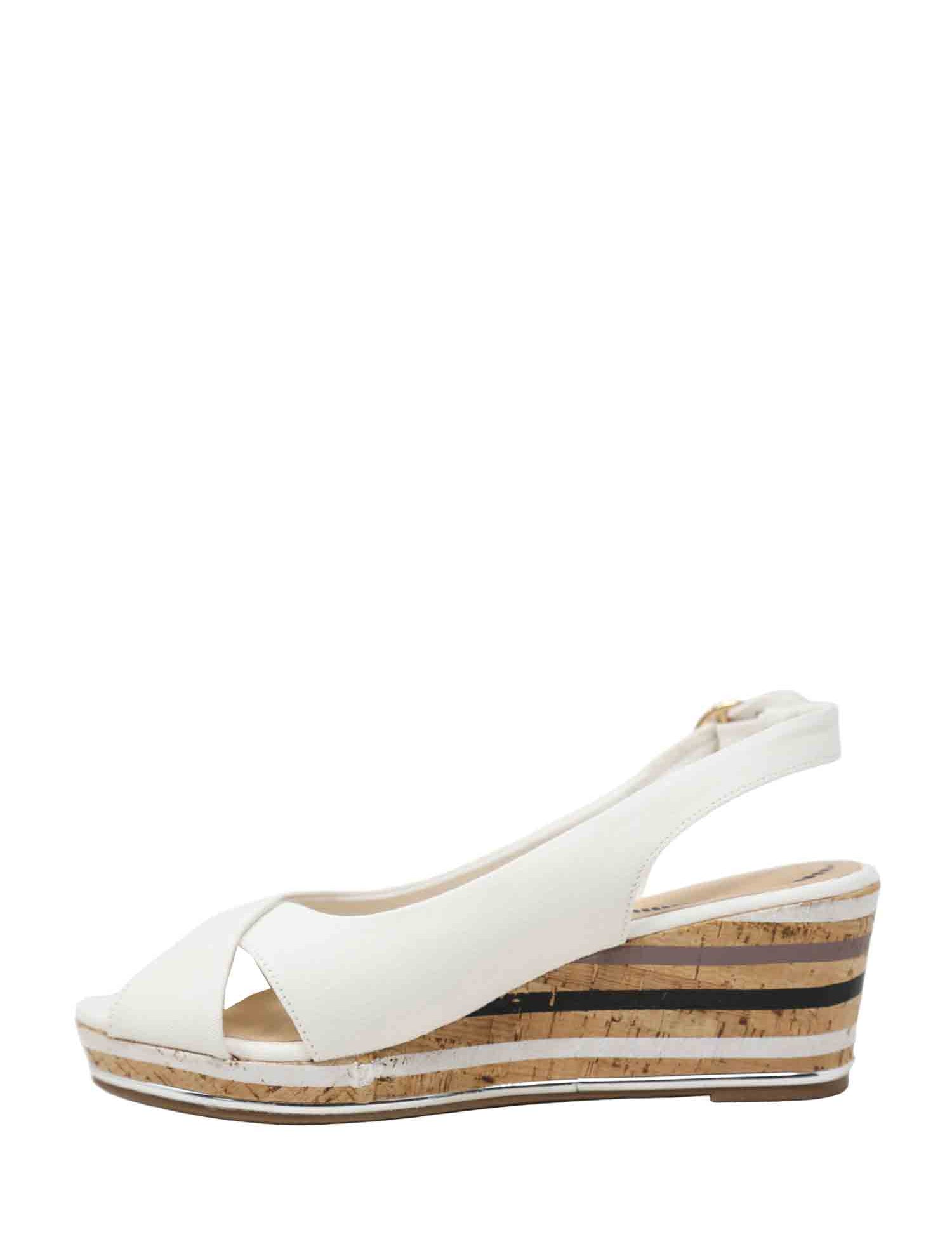 Sandali zeppa Bianco Wrangler