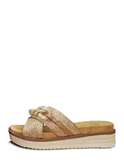 Sandali zeppa Marrone Wrangler