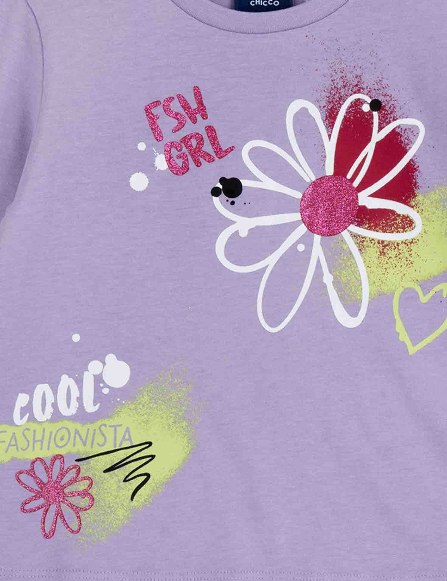 T-shirt Viola Chicco