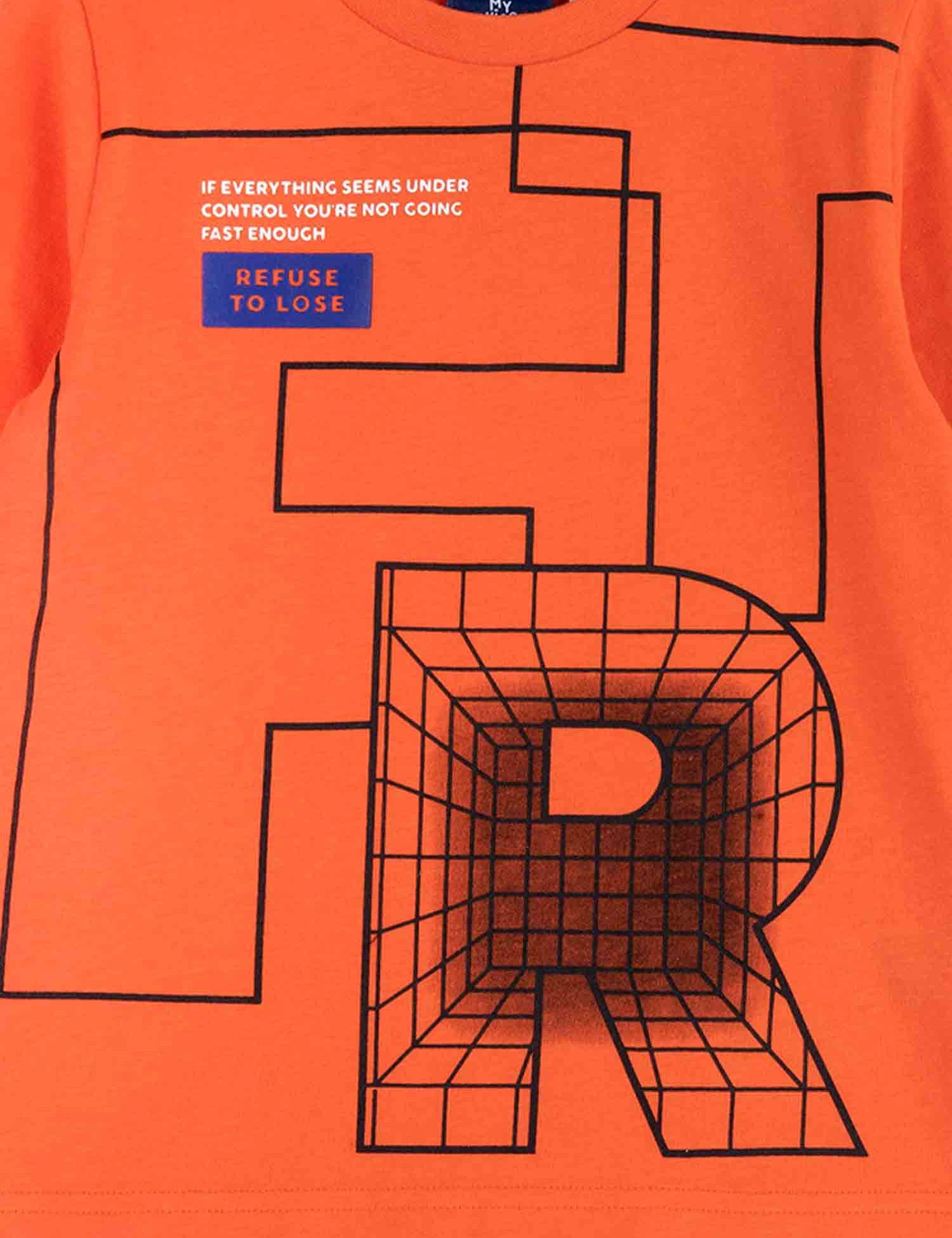 T-shirt Arancio Chicco