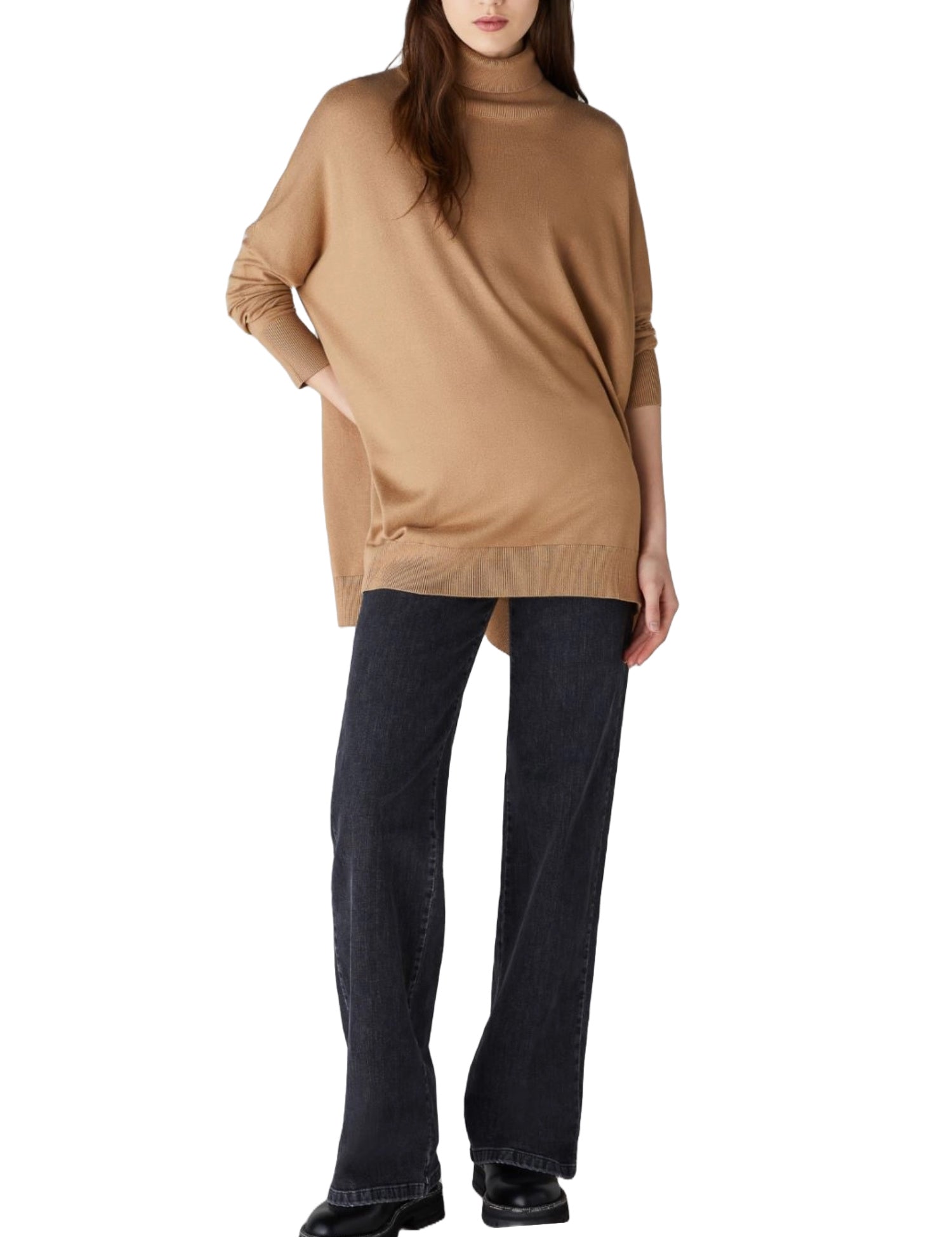 Maglie a collo alto Beige Emme Marella