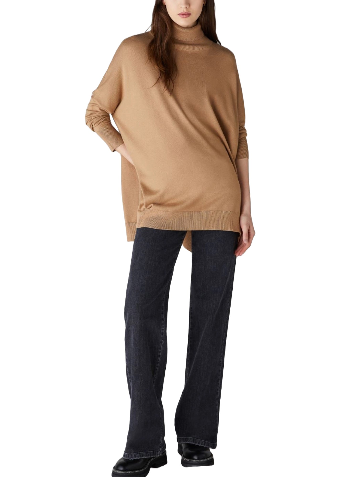 Maglie a collo alto Beige Emme Marella