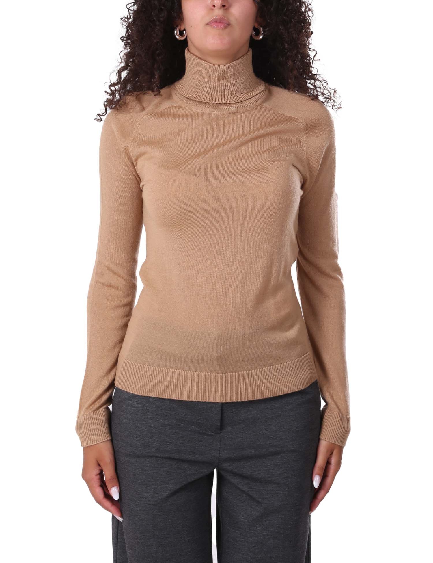 Maglia a collo alto Beige Emme Marella