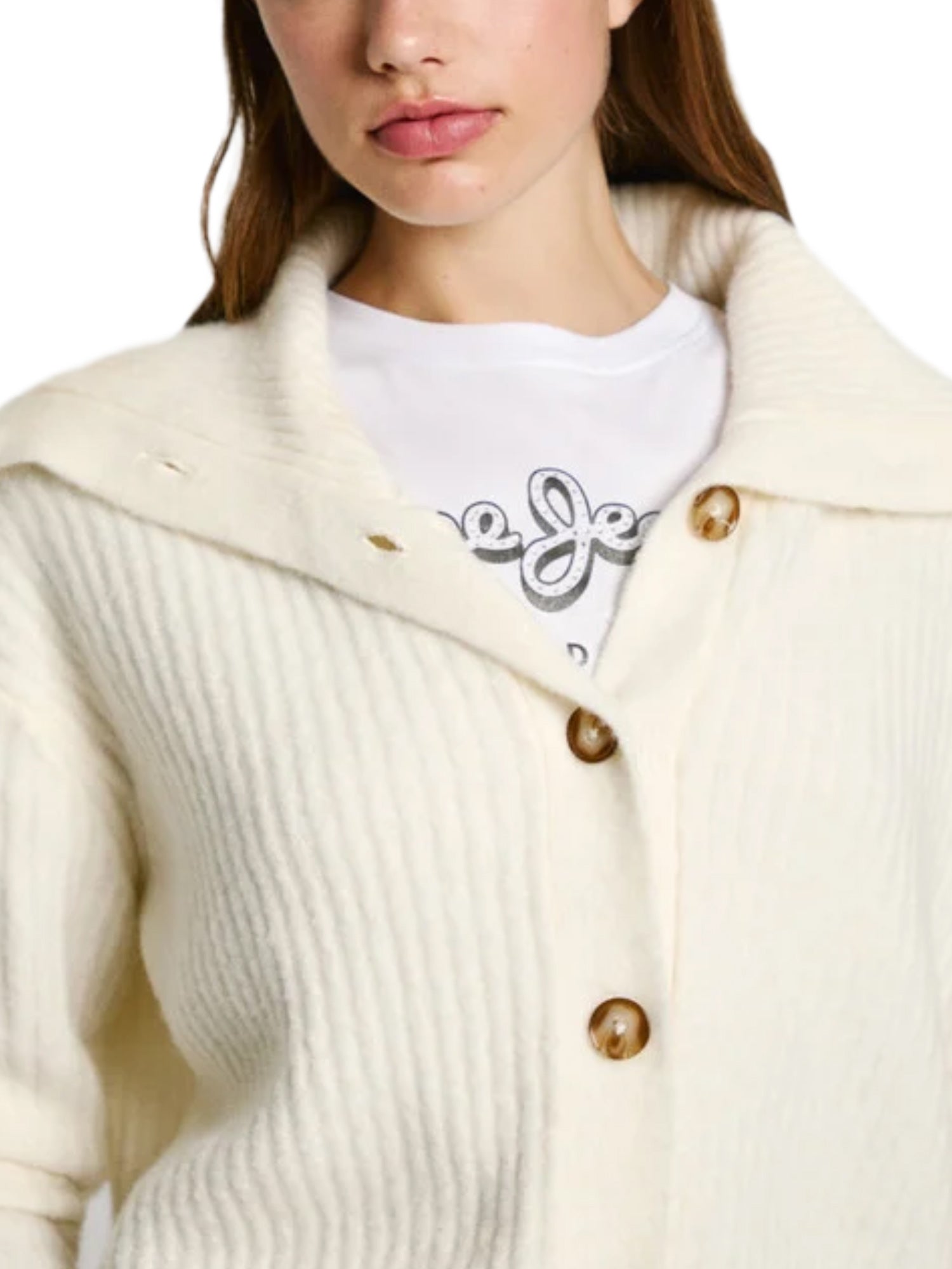 Cardigan Avorio Pepe Jeans