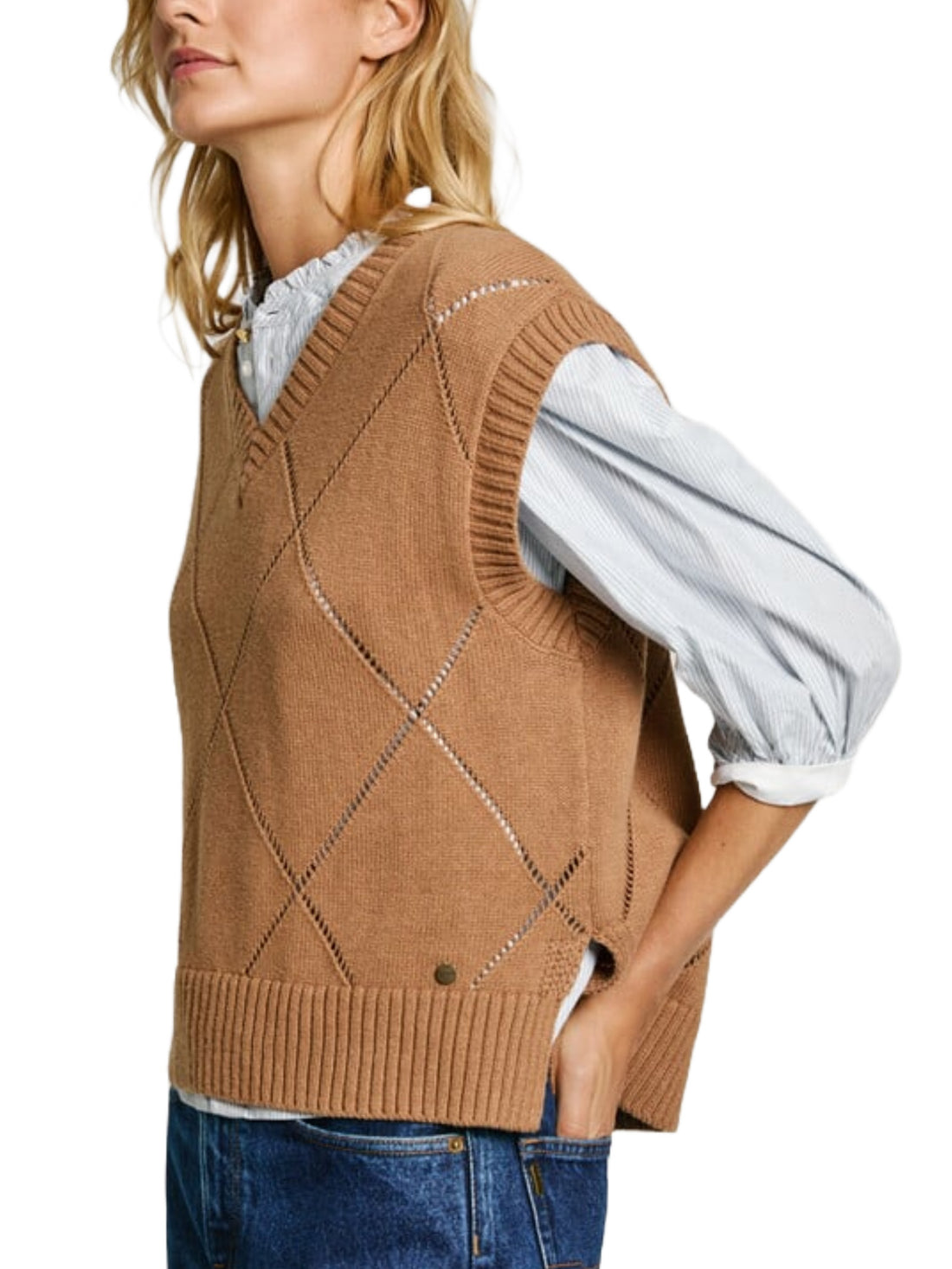 Gilet Beige Pepe Jeans