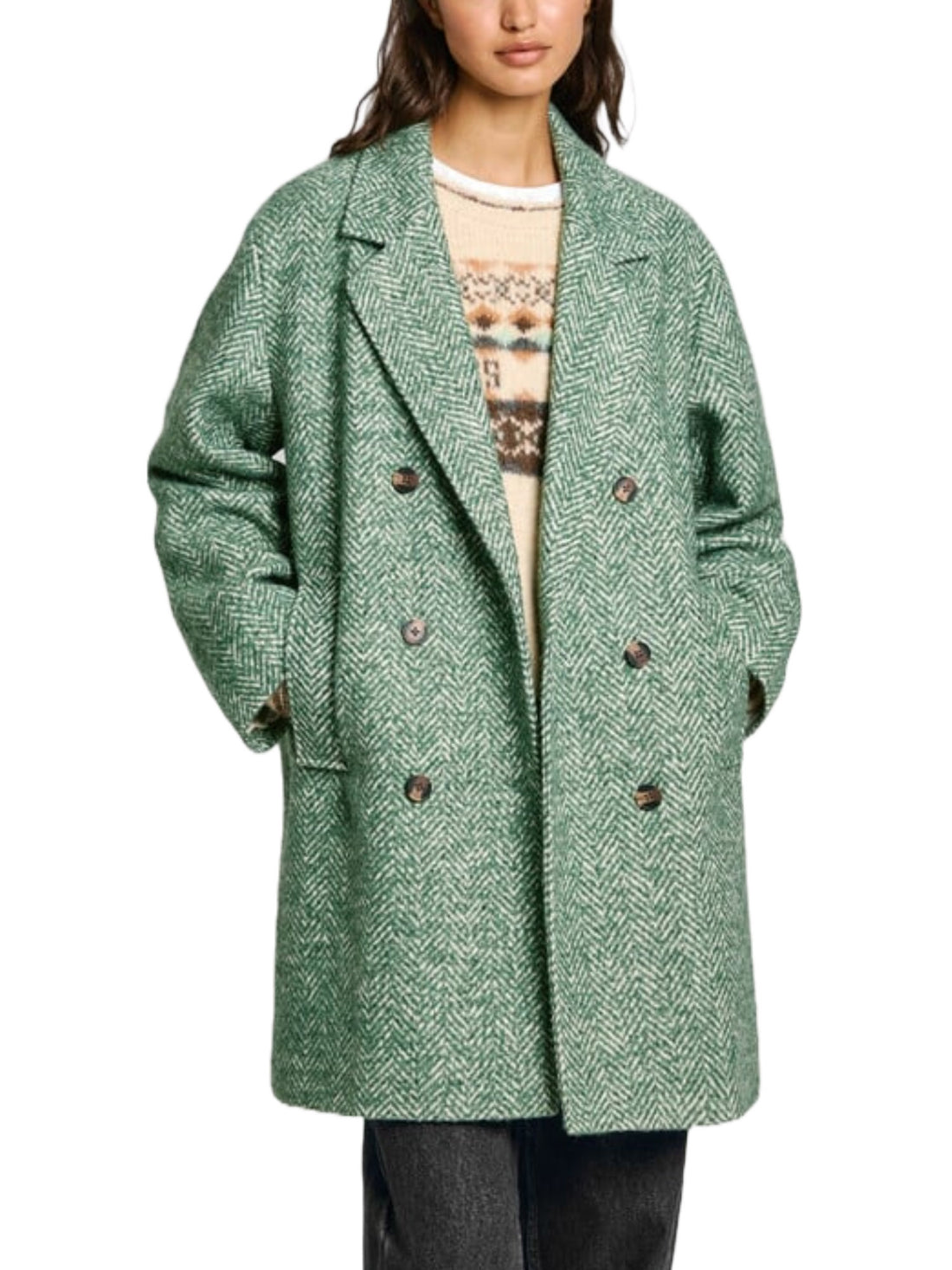 Cappotti Verde Pepe Jeans