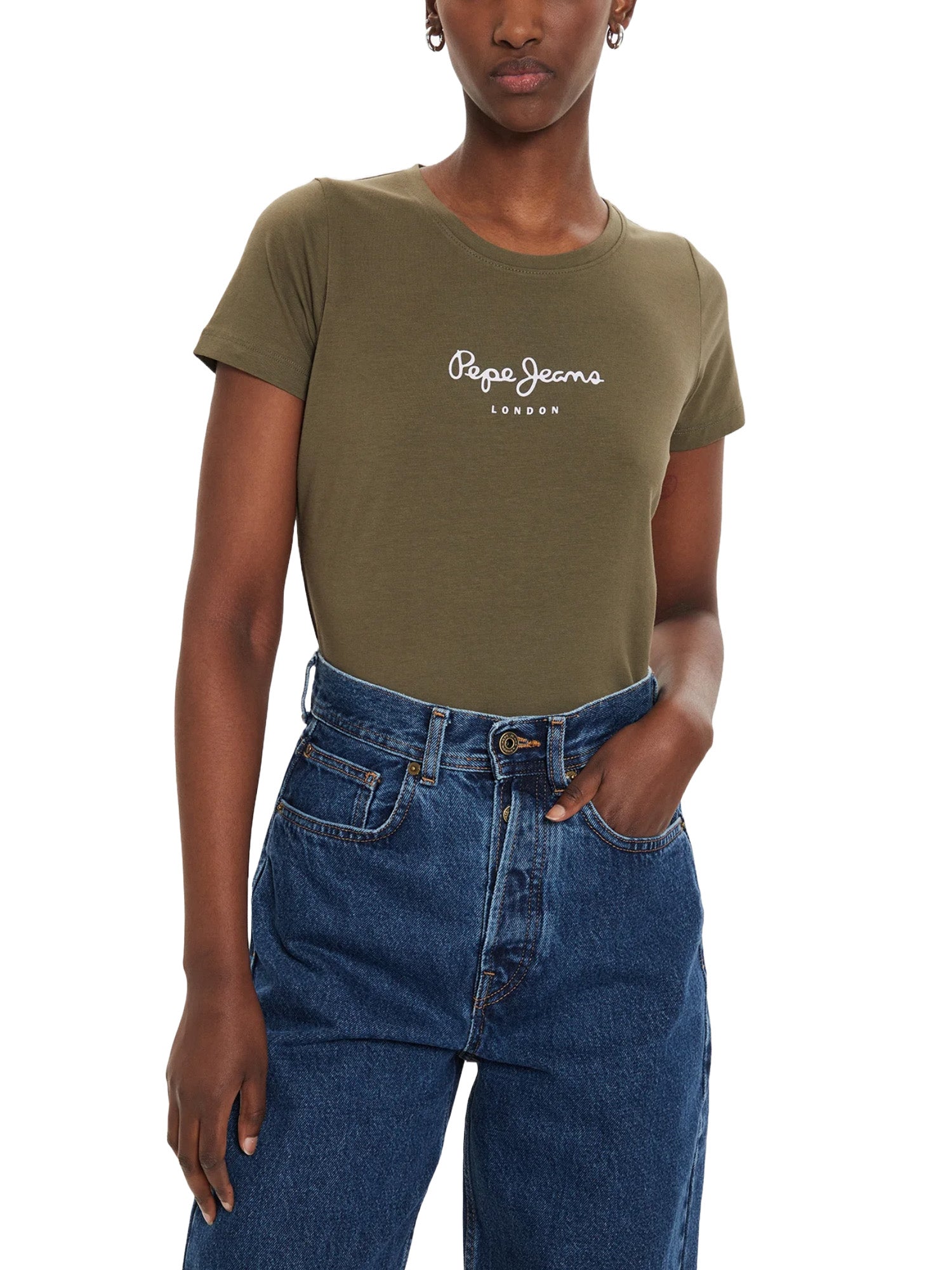 T-shirt Verde Militare Pepe Jeans