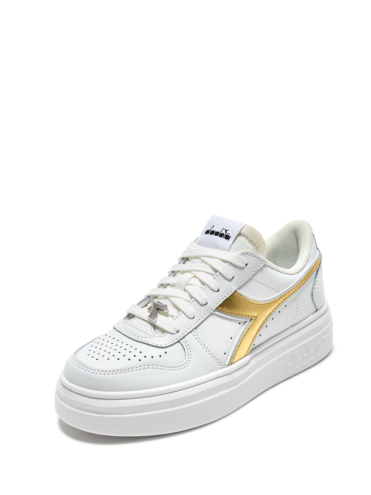 Sneakers Bianco Oro Diadora